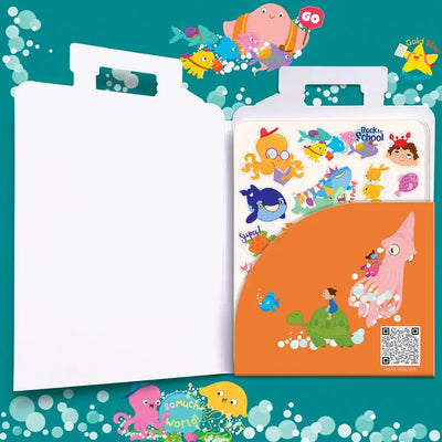 500+ STICKERS ON-THE-GO - SCHOOL OF FISH