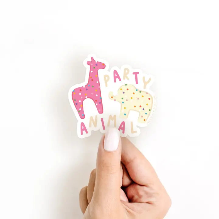 Frosted Party Animal Cookies Sticker
