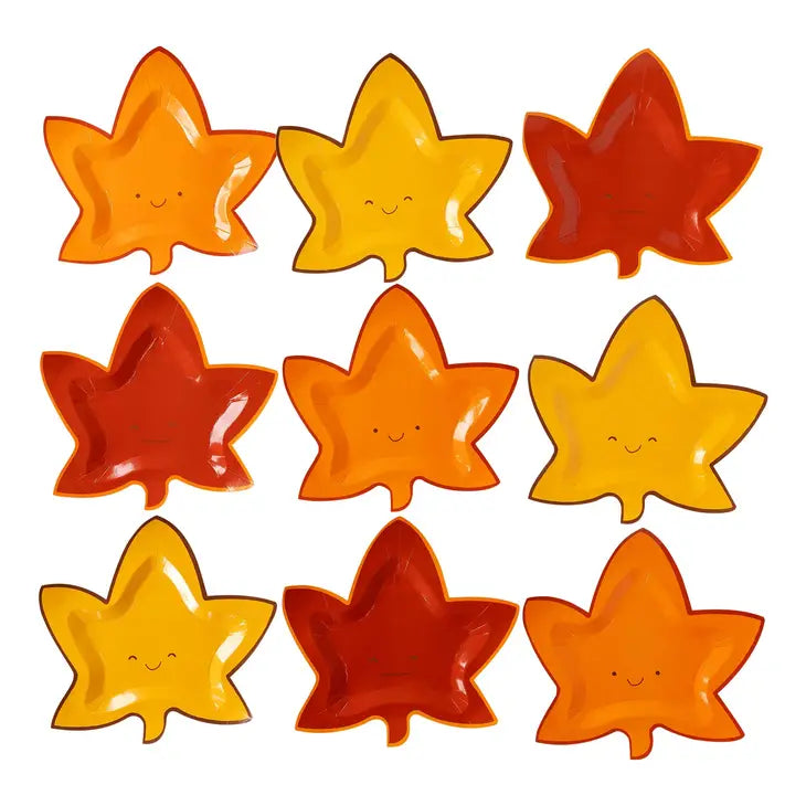 HARVEST CUTE LEAF SHAPED PLATE SET