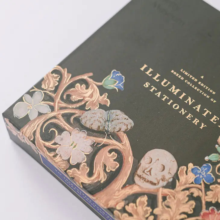 SKULL ILLUMINATION LUXURY STATIONERY SET