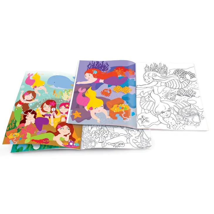 DRY ERASE COLORING BOOK - MAGICAL MERMAIDS