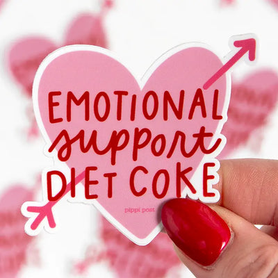 Emotional Support Diet Coke Decal Sticker