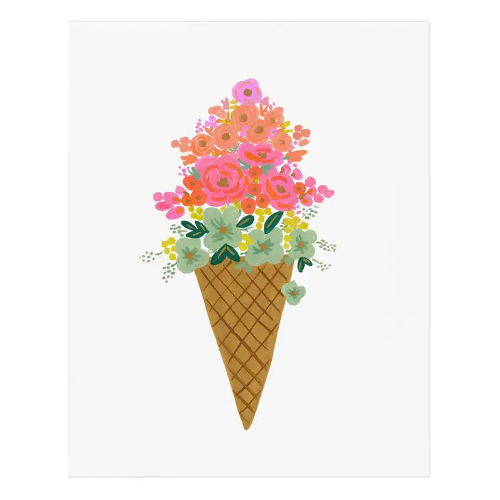 ICE CREAM CONE PRINT - 8X10