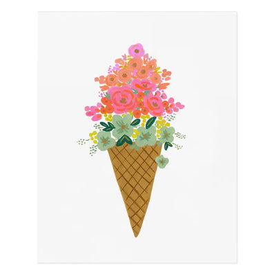 ICE CREAM CONE PRINT - 8X10