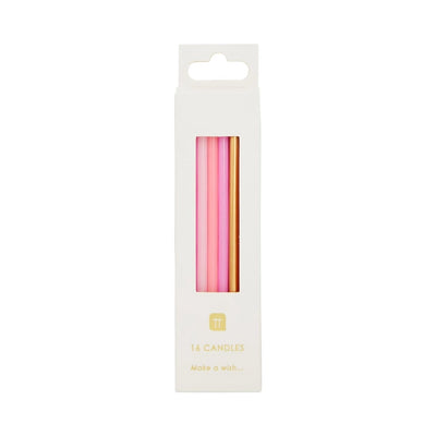 Rose Birthday Candles - 16 pack
