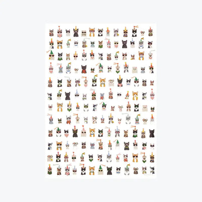 ROLL OF 3 COOL CATS WRAPPING SHEETS