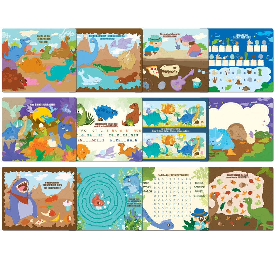 DRY ERASE ACTIVITIES TO GO - DINOSAUR WORLD
