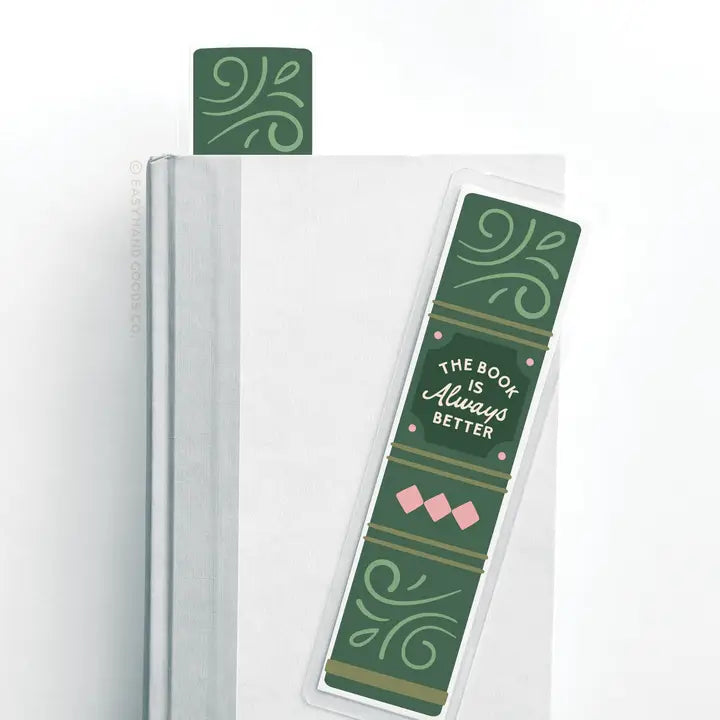 The Book Is Always Better Laminated Bookmark
