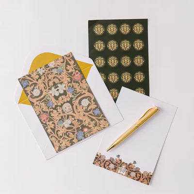 SKULL ILLUMINATION LUXURY STATIONERY SET