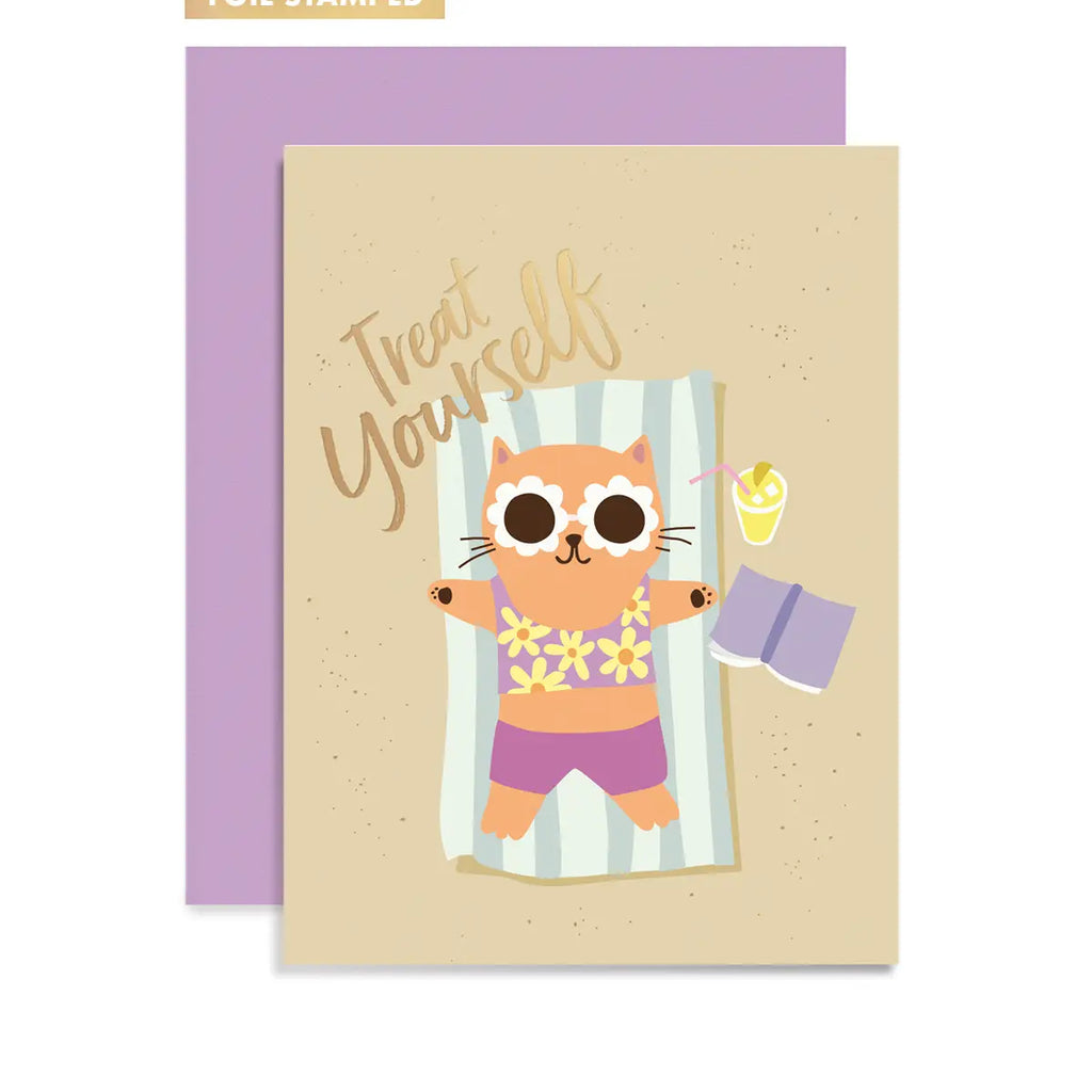 Beach Cat Greeting Card