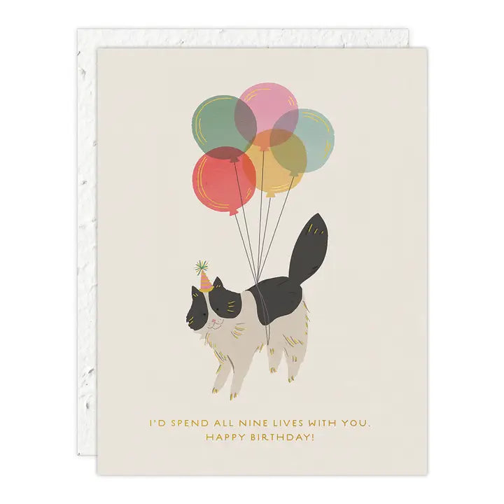 Plantable Card - Birthday Kitty - Birthday Card