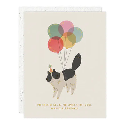 Plantable Card - Birthday Kitty - Birthday Card