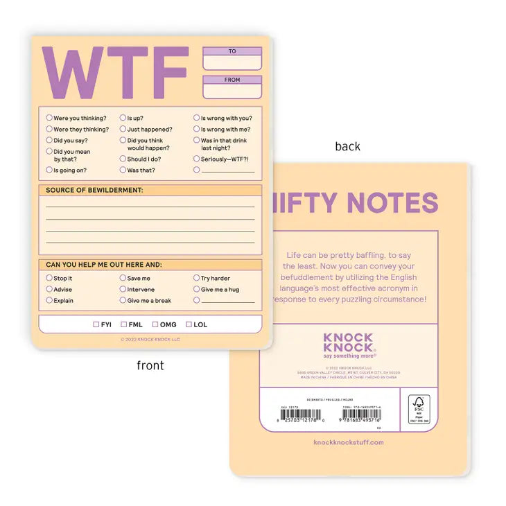 WTF NIFTY NOTE PAD (PASTEL)