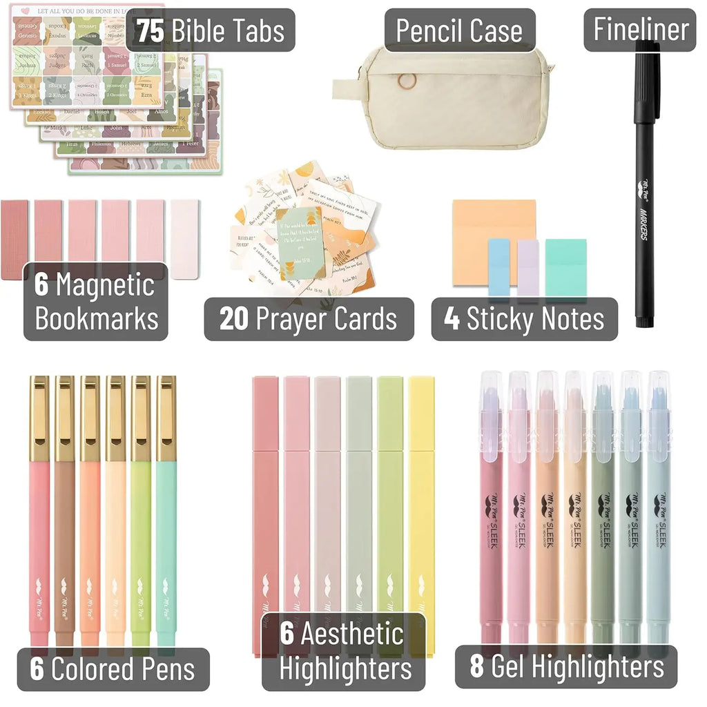 Mr. Pen Bible Journaling Kit with 20 Prayer Cards
