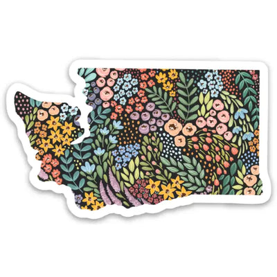 Washington State Floral Sticker