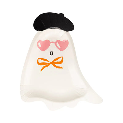 Boo La La Ghost Shaped Paper Plate - Final Sale