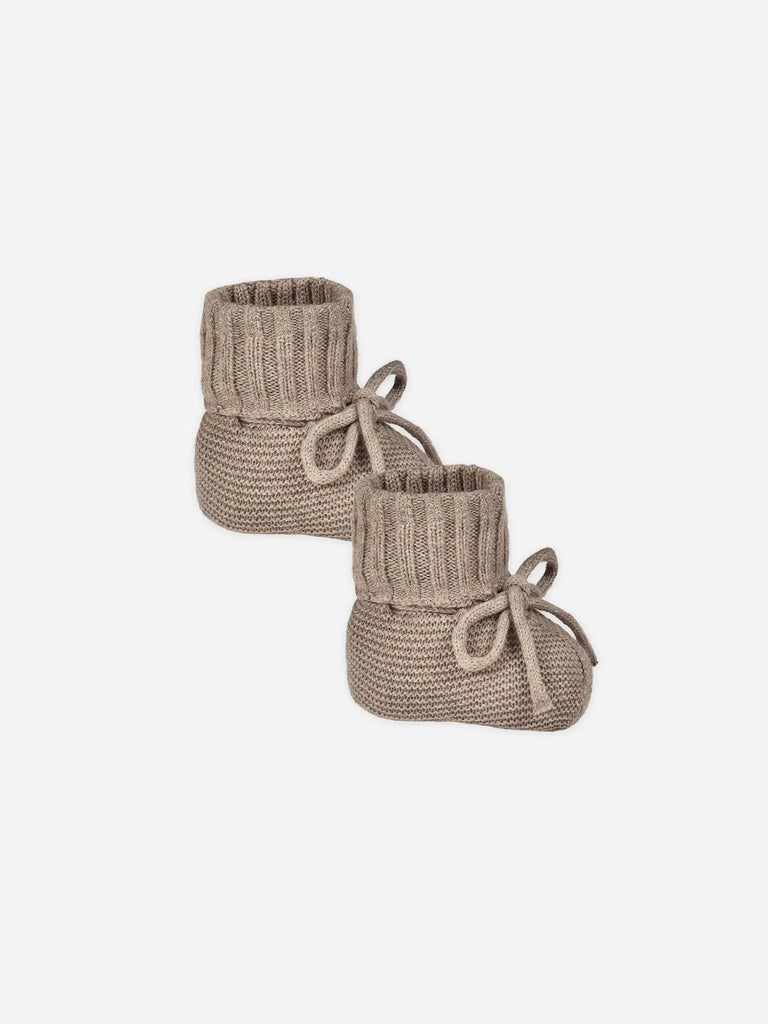 Heathered Knit Booties