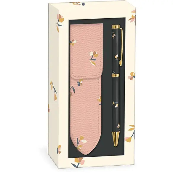 Boxed Pen and Pouch - Bloomscape Ditsy