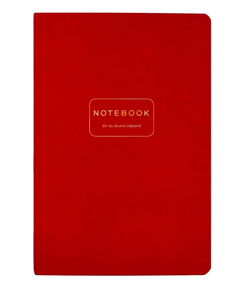 Vegan Leather A5 Notebook - Red