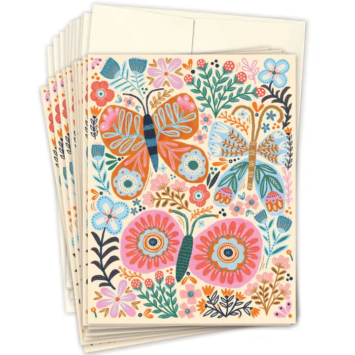 Butterflies Boxed Notes - Set of 10