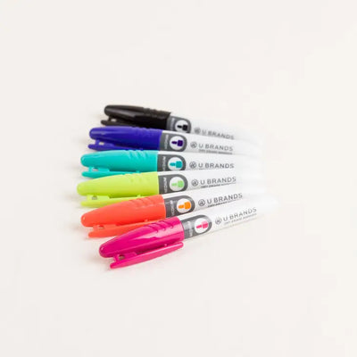 MINI DRY ERASE MARKERS - SET OF 6