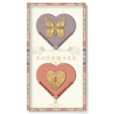 Gold Charm Corner Bookmark Set of 2