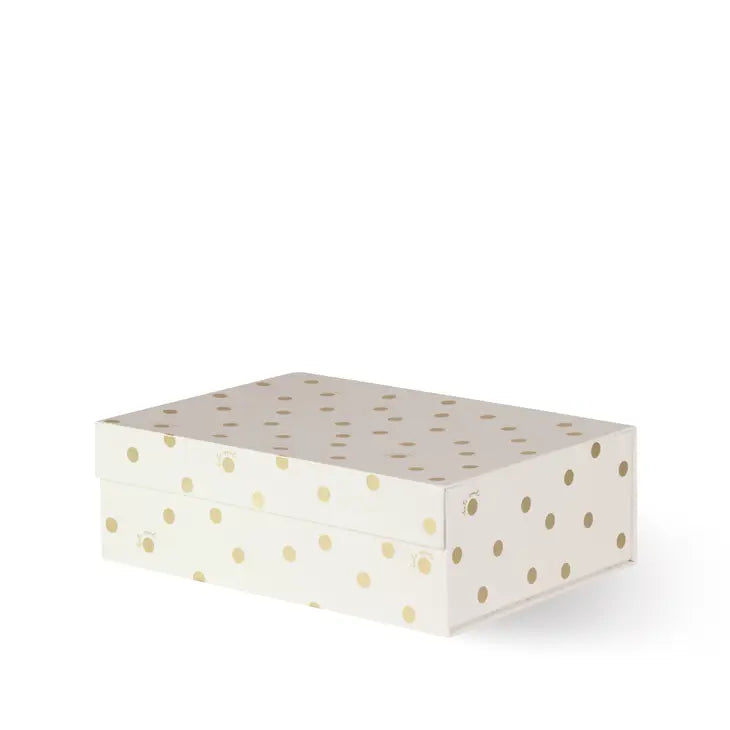 NESTING BOXES - GOLD DOT WITH SCRIPT