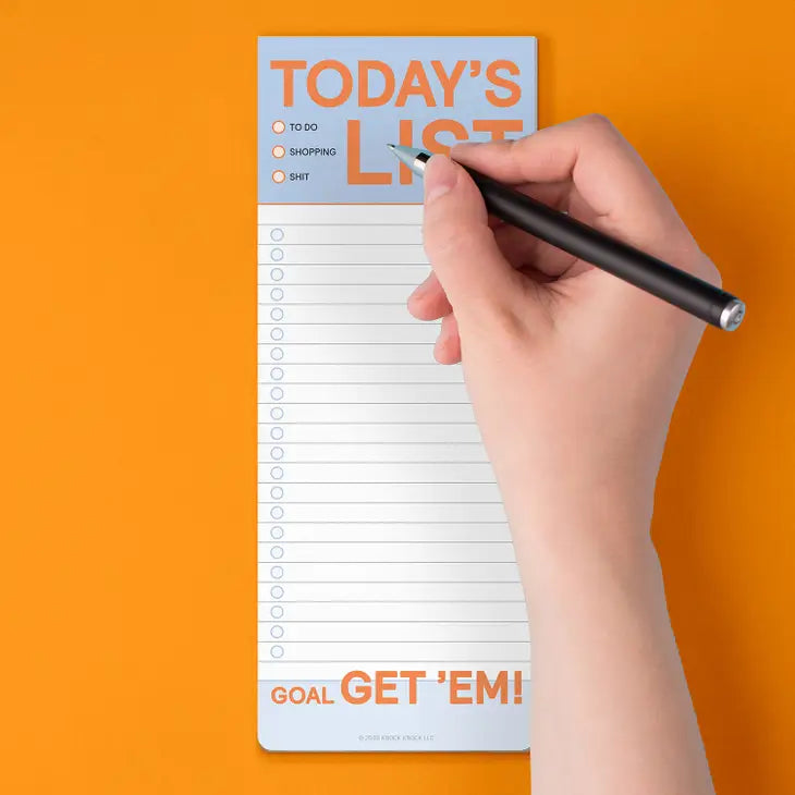 TODAY'S LIST MAKE-A-LIST PAD