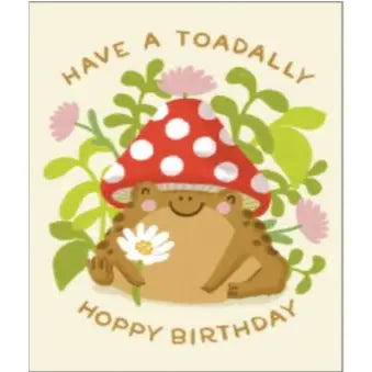 TOADALLY HOPPY BIRTHDAY CARD