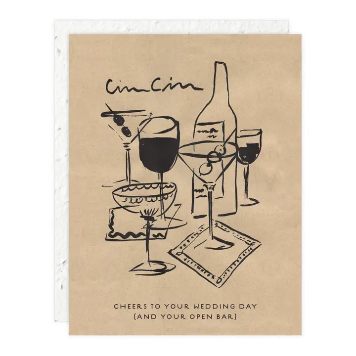 Plantable Cards - Cin Cin - Wedding Card