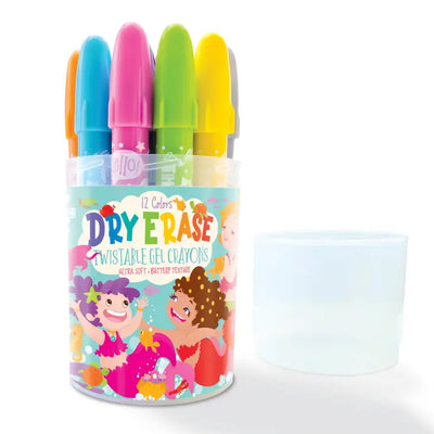 DRY ERASE TWISTABLE GEL CRAYONS - MAGICAL MERMAIDS