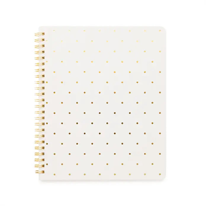 WHITE PERFECT DOT NOTEBOOK