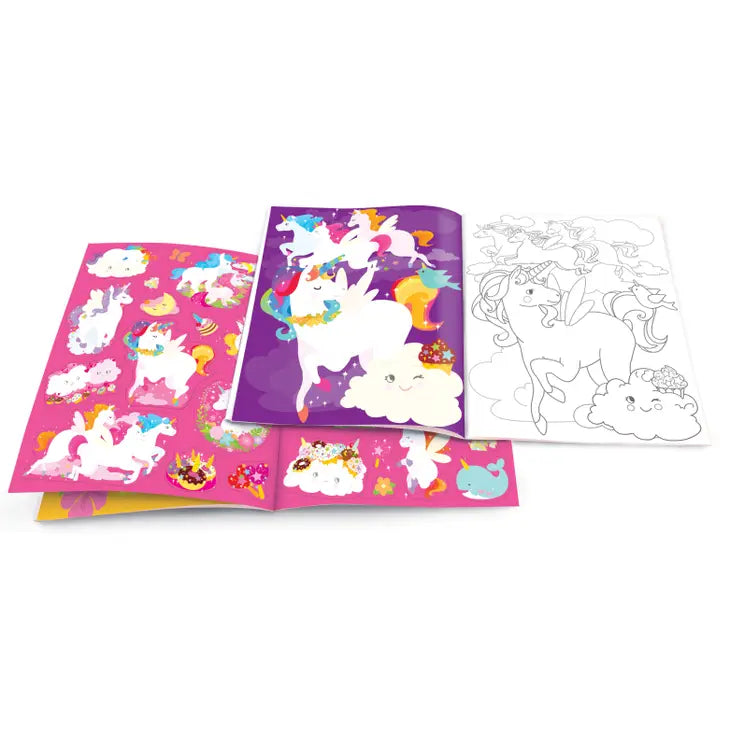 DRY ERASE COLORING BOOK - UNICORN LAND