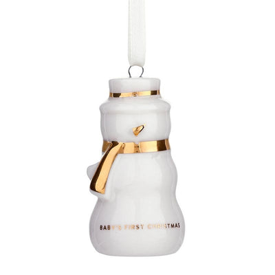 Baby's First Christmas Ornament - Snowman