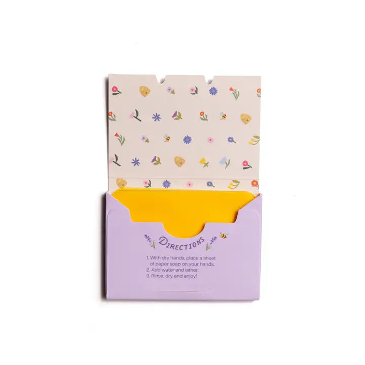 Paper Soap – Lavender Honey Scent, Travel Size