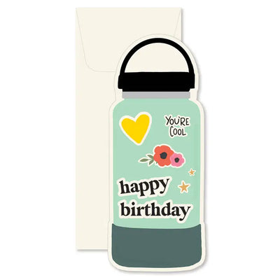 WATER BOTTLE GREETING CARD