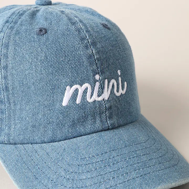 Mini Embroidery Cap - Dark Denim