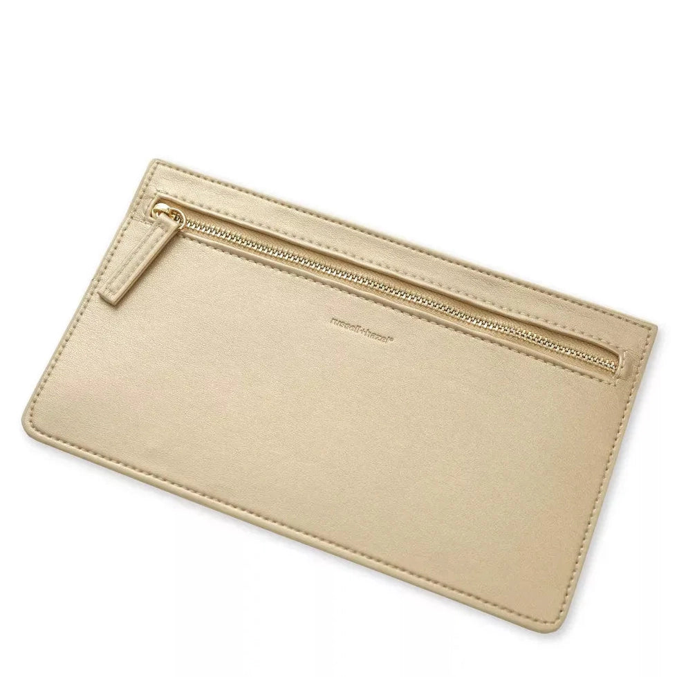 Mini Pencil Case - Gold Vegan Leather
