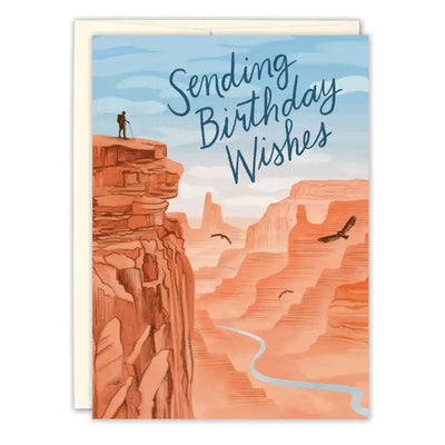 Canyon Sending Birthday Wishes Card