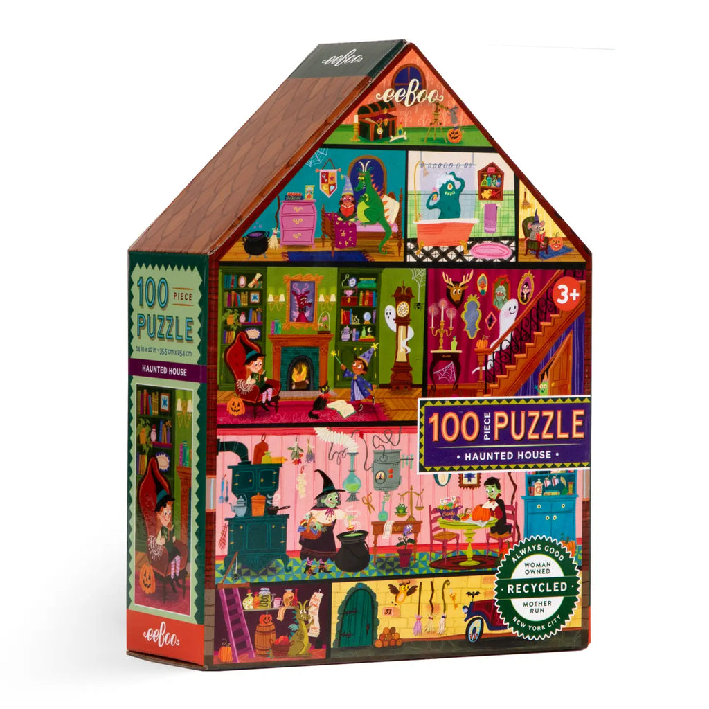 Haunted House 100 Piece Puzzle (Shaped Box)