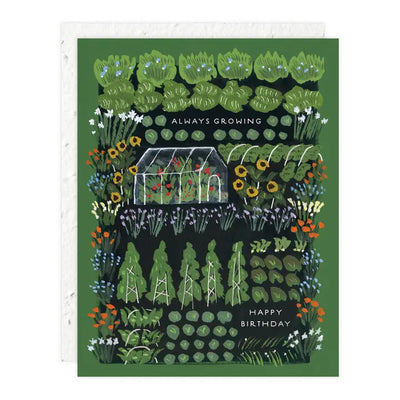 Plantable Card - Garden Greenhouse - Birthday Card