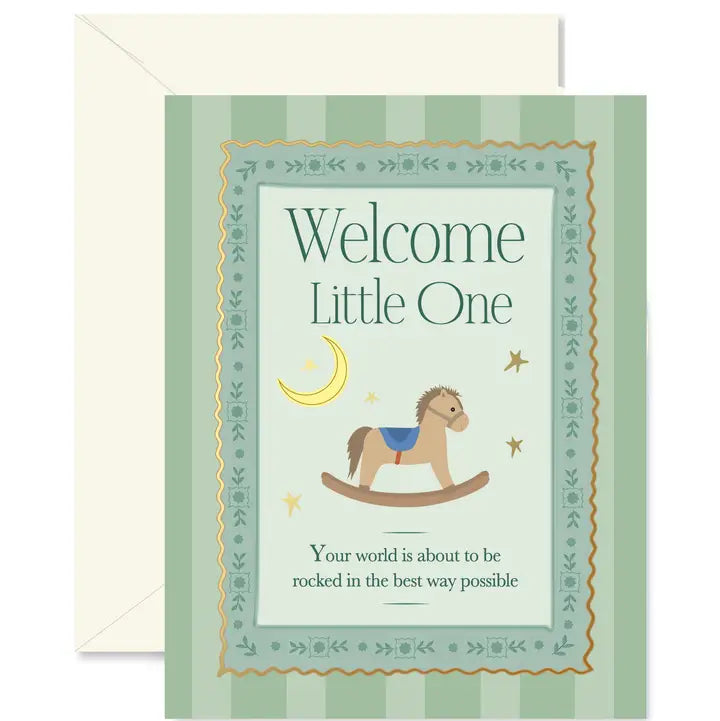 Rocking Horse Baby Greeting Card