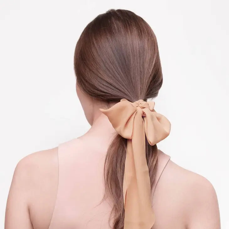 Crepe Scarf Scrunchie 2pc Set - Terracotta