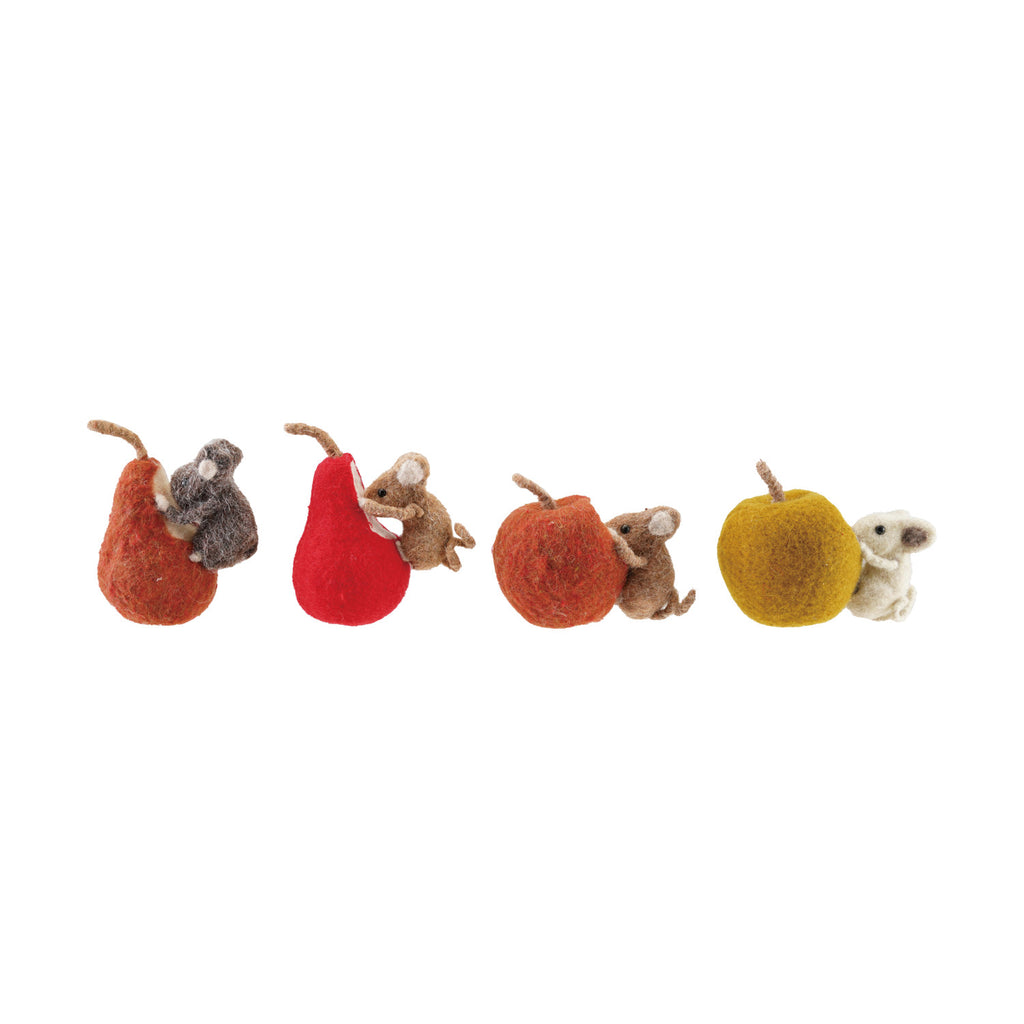 Handmade Wool Felt Mice