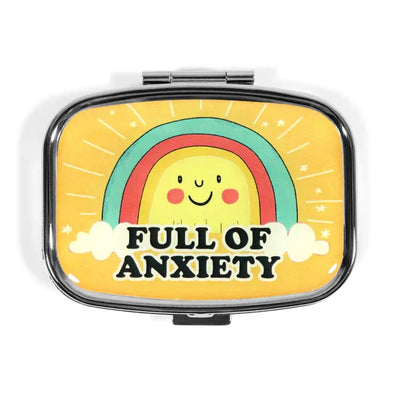 Full Of Anxiety - Funny Metal Pill Box