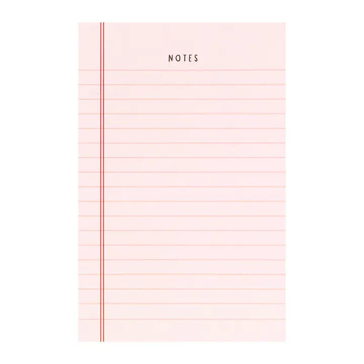 Pink Notes 4x6 Notepad