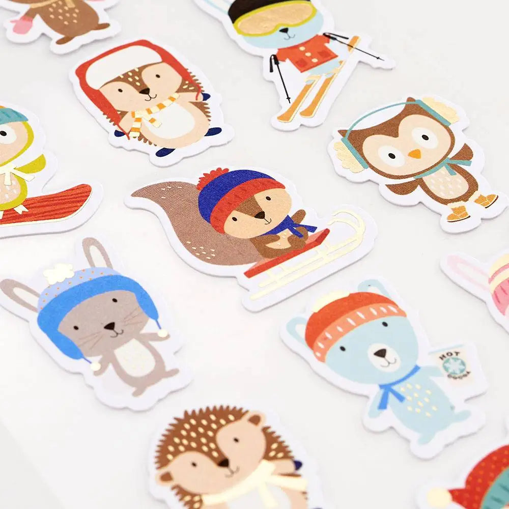 Cold Weather Friends Stickers
