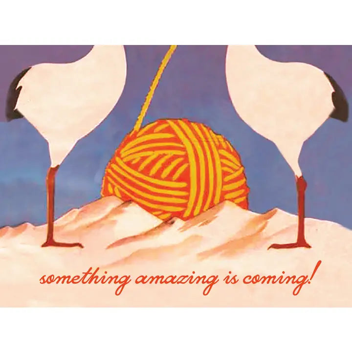 Someone Amazing Coming Baby Card