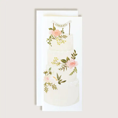 Congratulations Wedding Cake Card