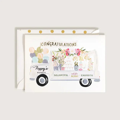 Party Truck Congratulations Card